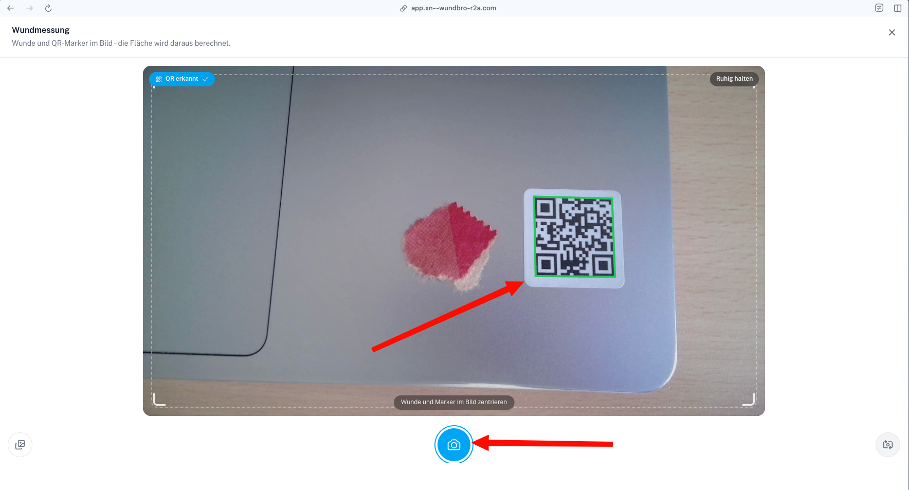 Wound Behandlung Modal Screenshot