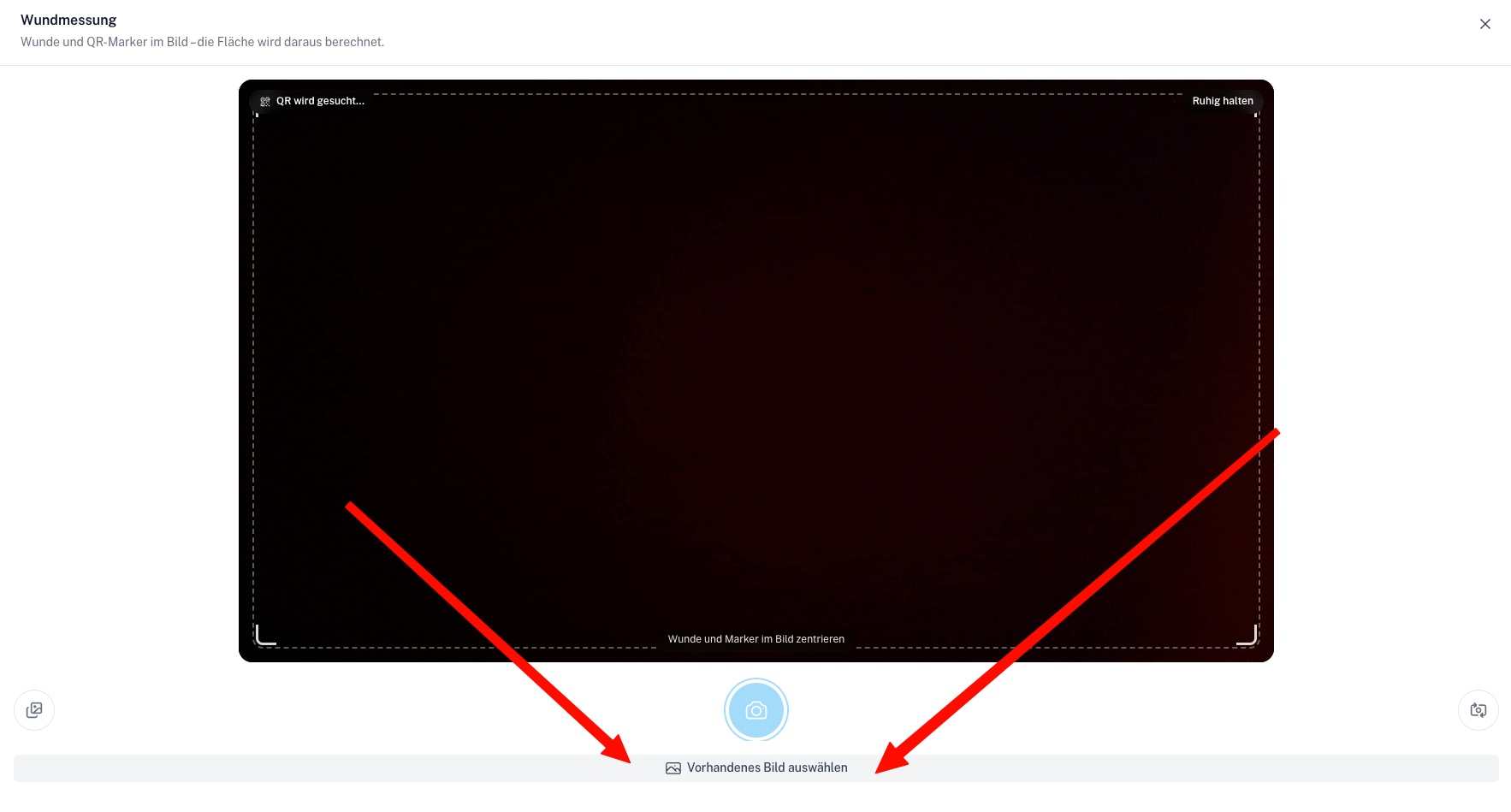 Wound Behandlung Modal Screenshot