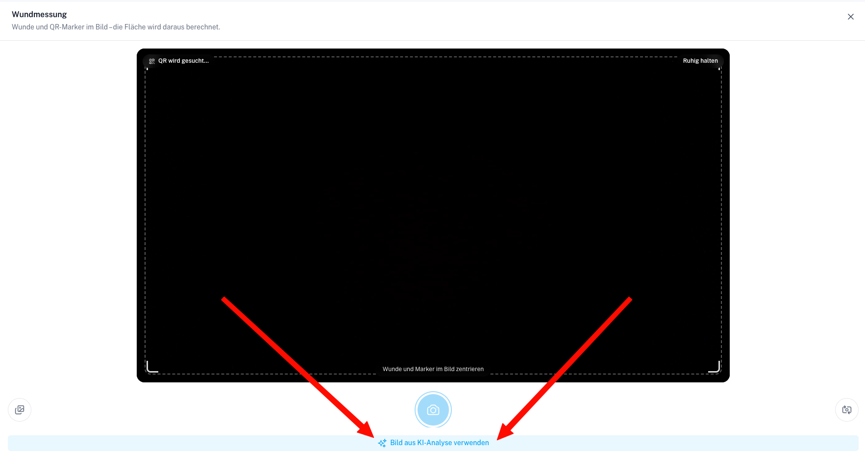Wound Behandlung Modal Screenshot