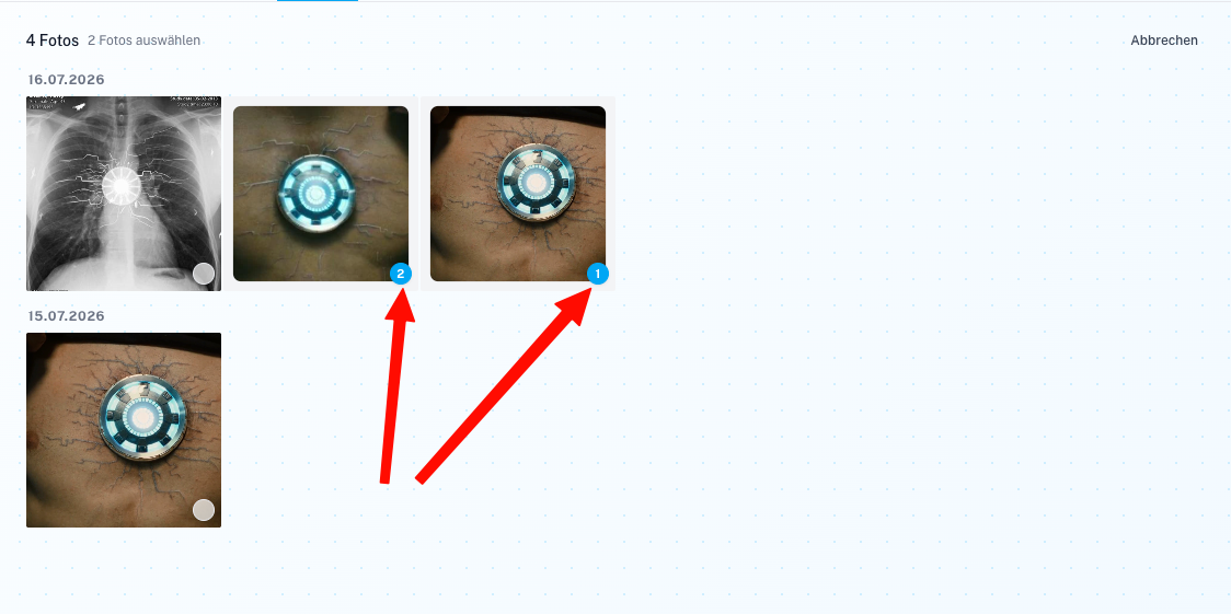 Wound Behandlung Modal Screenshot